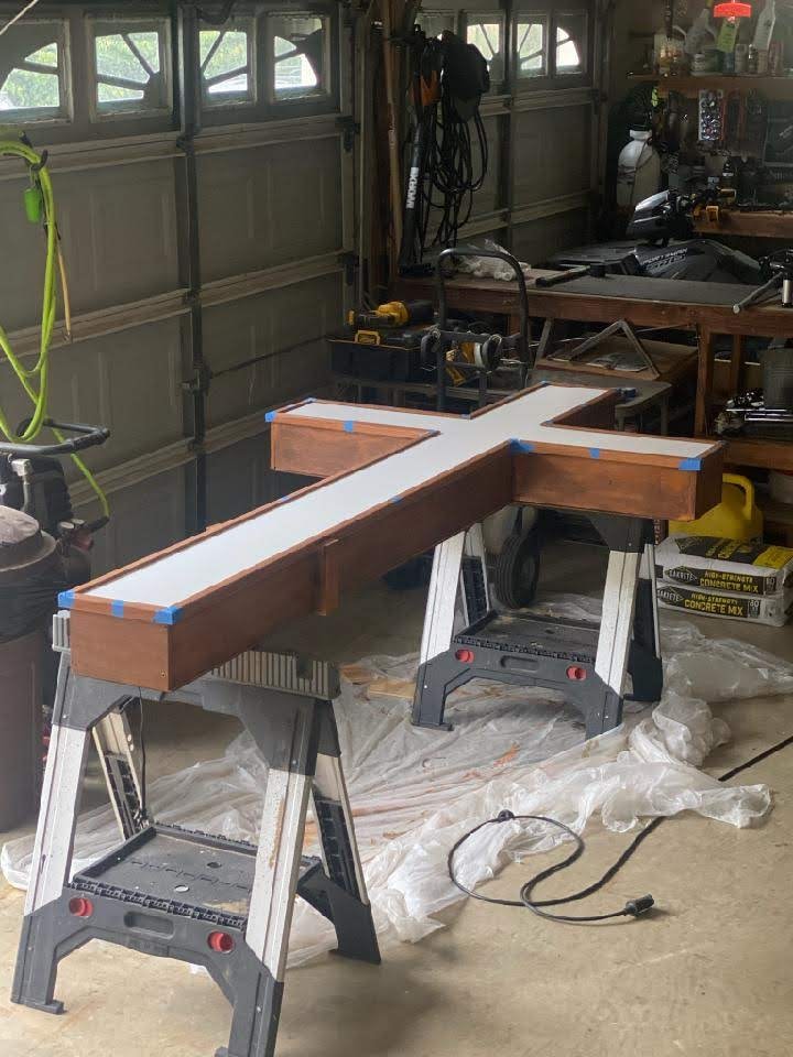 E.L.F. Designs workshop with custom lighting fixtures being built in-house in Harford County, Maryland